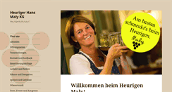 Desktop Screenshot of heurigermaly.at
