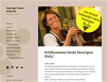 Tablet Screenshot of heurigermaly.at